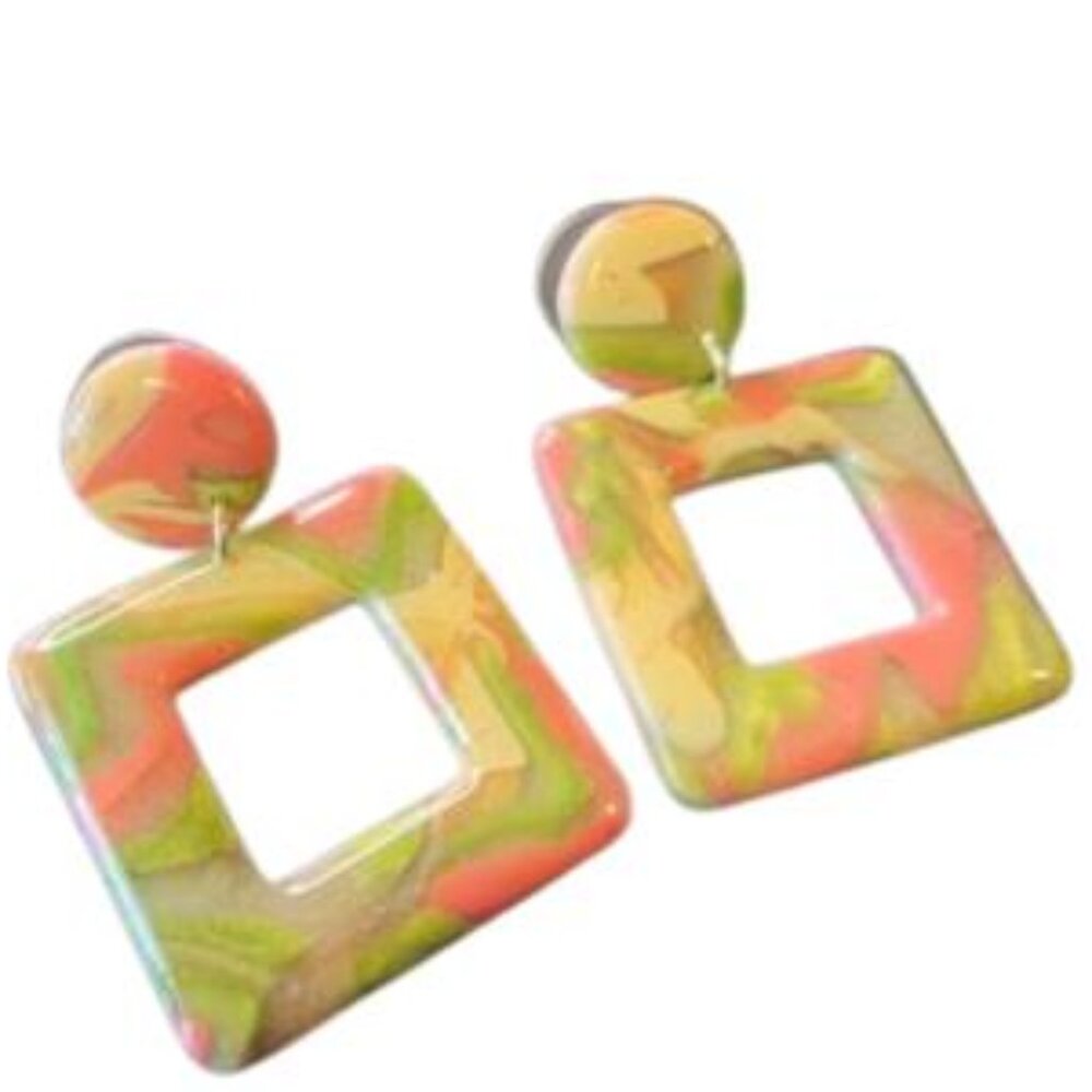 Watermelon with a Twist* Polymer Clay* Reiki Infused Earrings